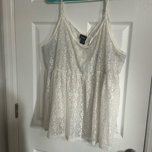 White lace tank top